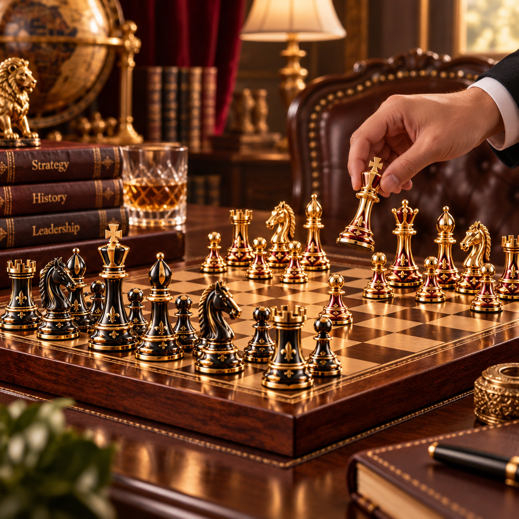 Senpivo Luxury Metal Chess Pieces Set detail image 3