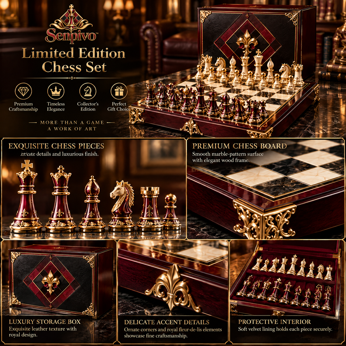 Senpivo Limited Edition Chess Set detail image 4