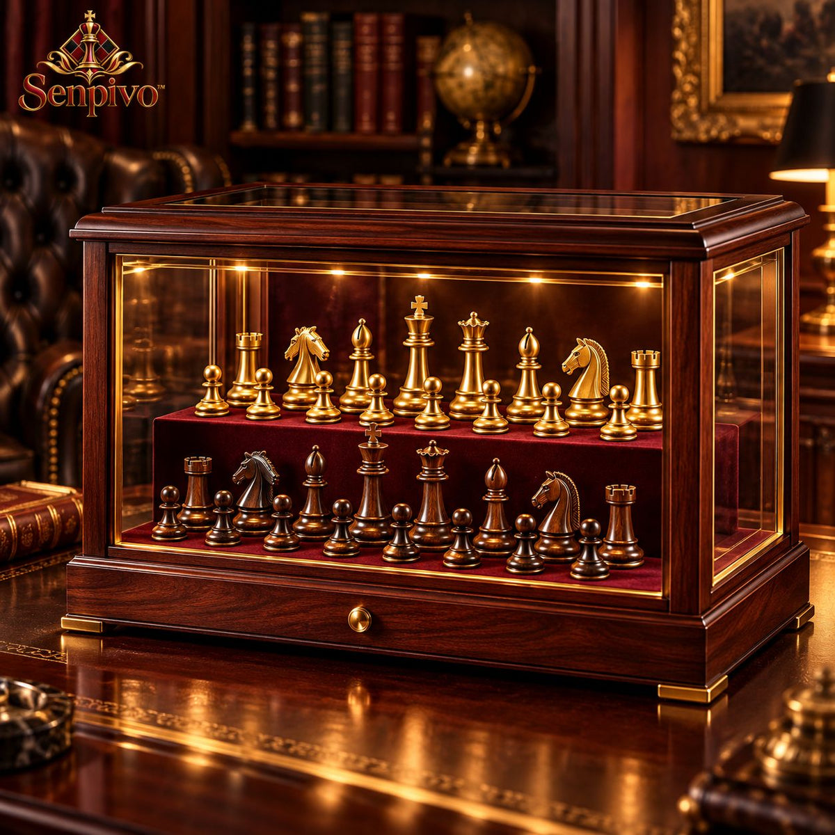 Senpivo Chess Piece Display Case main image