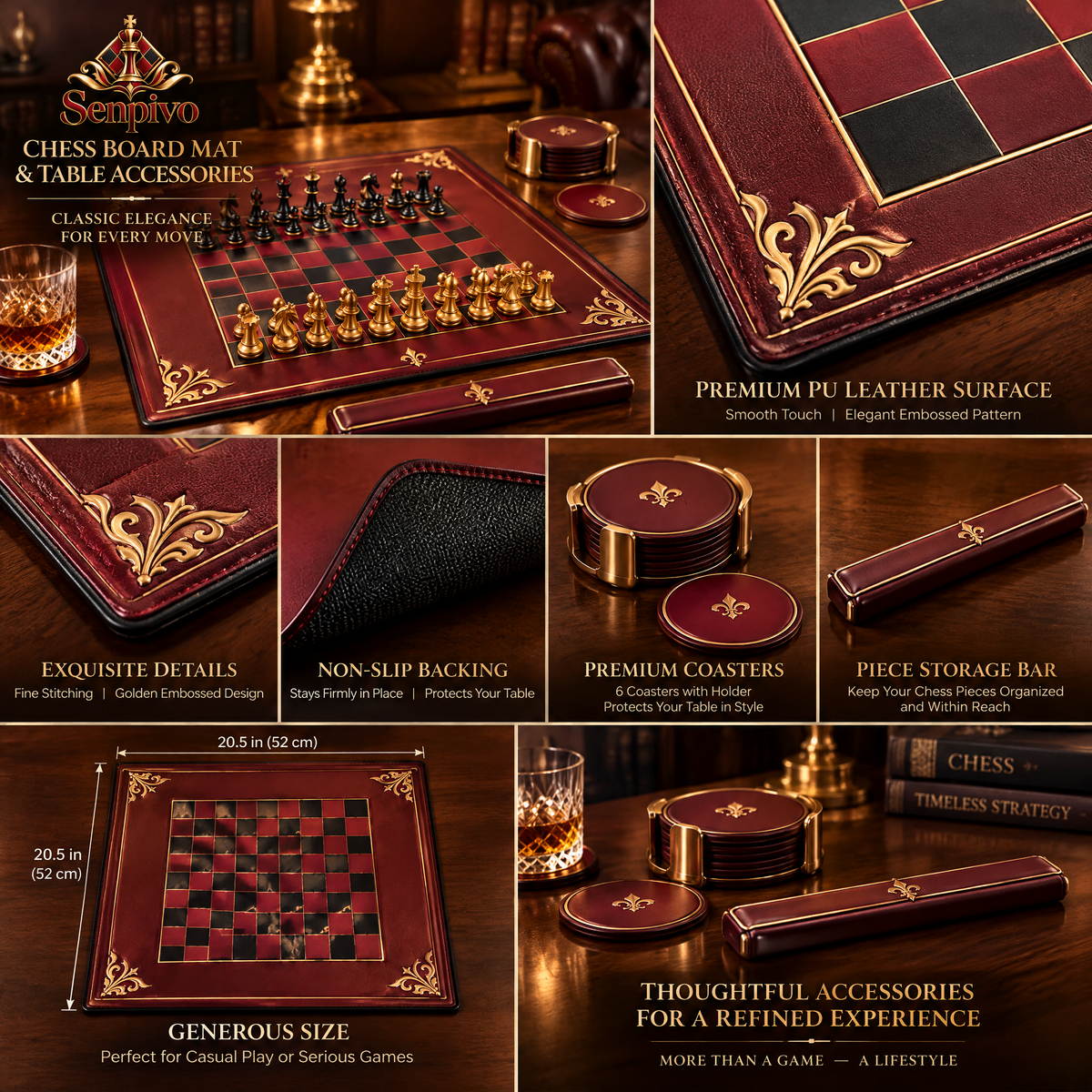 Senpivo Chess Board Mat & Table Accessories detail image 4