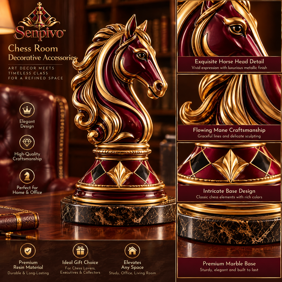 Senpivo Chess Room Decorative Accessories detail image 3